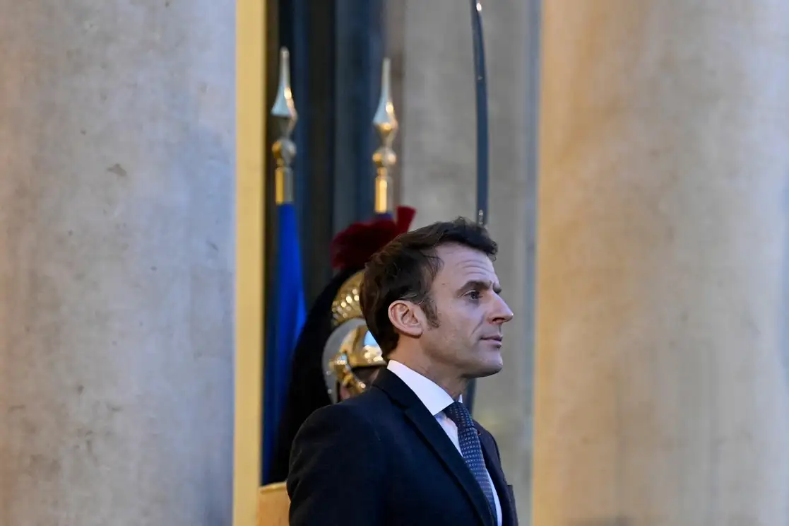 El presidente francés, Emmanuel Macron, el 26 de enero de 2023. Foto Afp