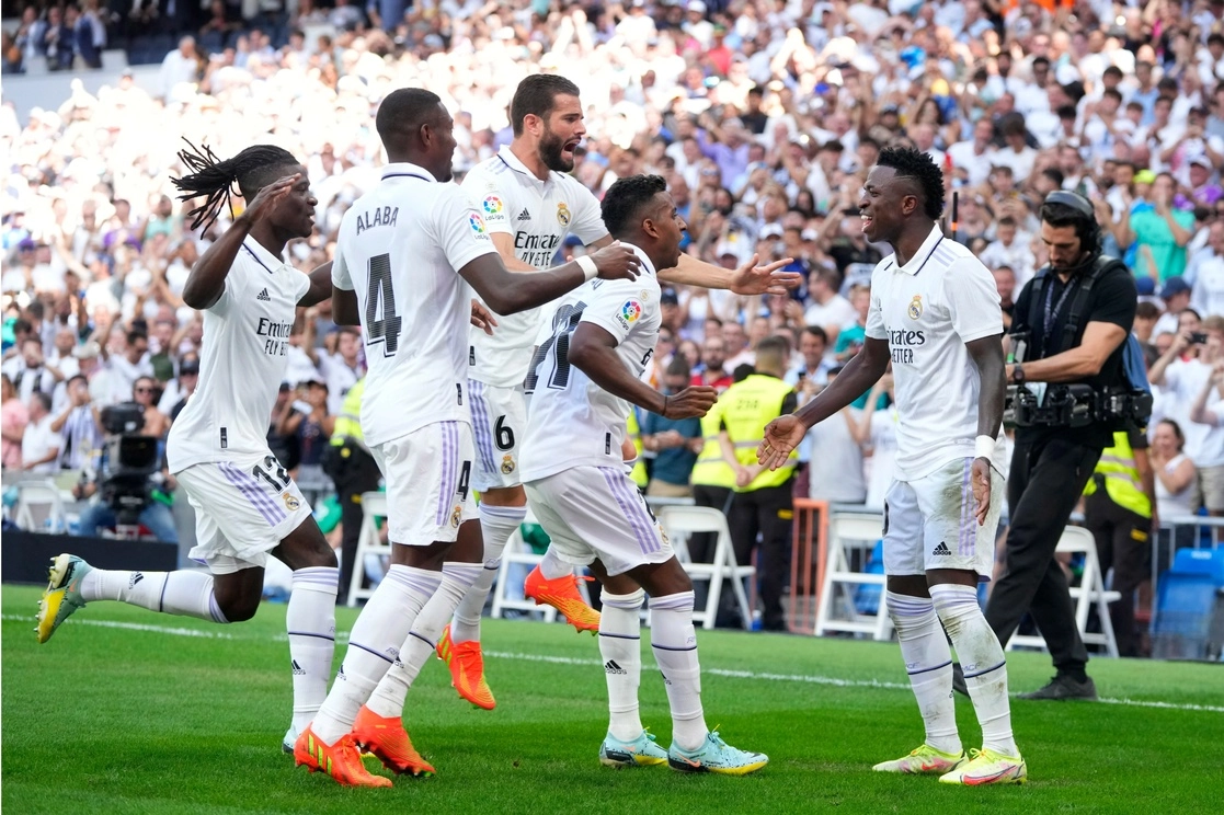 Real Madrid es líder de La Liga luego de haber ganado los cinco duelos que se han disputado en la temporada. Foto Ap 