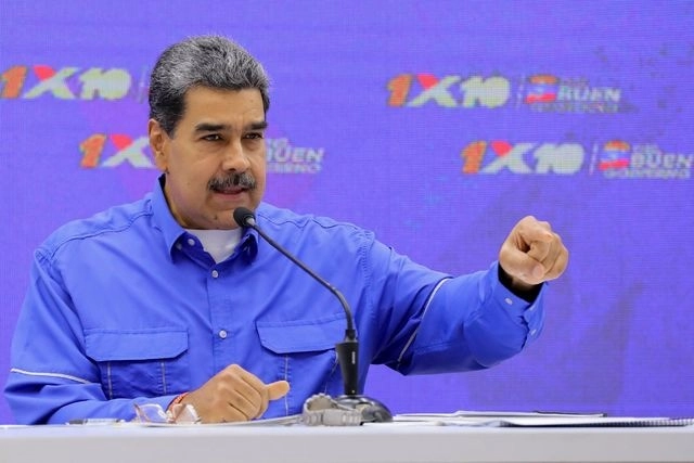 El presidente de Venezuela, Nicolás Maduro, llamó "bandido" al mandatario de Argentina, Javier Milei. Foto Afp