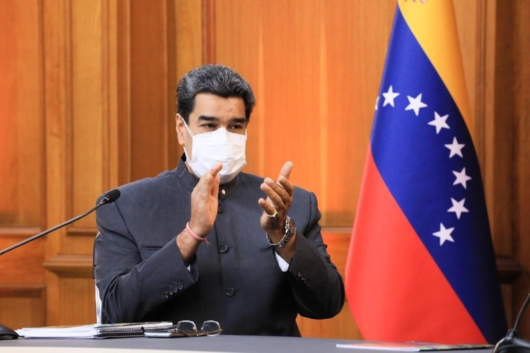 Nicolás Maduro esta tarde en conferencia. Foto Europa Press