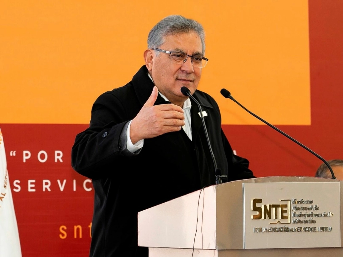 El secretario general del SNTE, Alfonso Cepeda Salas. Foto tomada del Twitter de @SnteNacional / Archivo