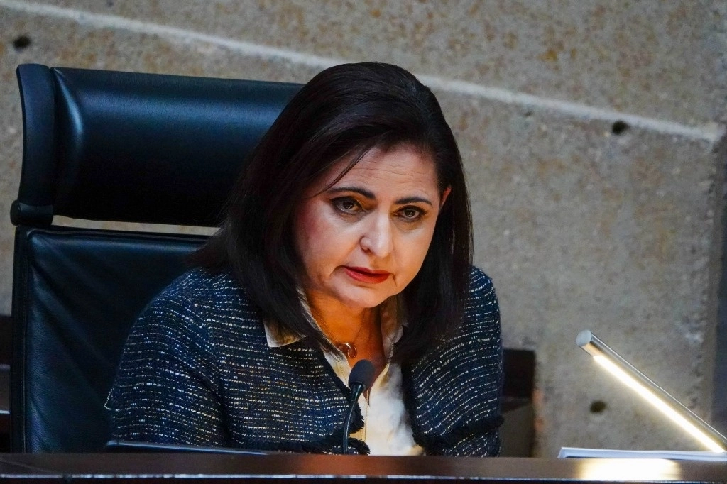 Mónica Soto, una de las magistradas, que le espetaron a Reyes Rodríguez una serie de acusaciones, incluso llamándolo traidor. Foto Cuartoscuro 