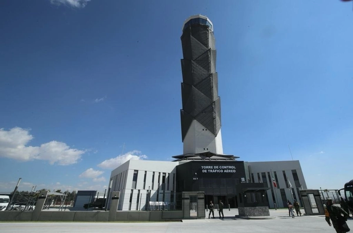 La Torre de Control de Tráfico Aéreo del Aeropuerto Internacional Felipe Ángeles en imagen de archivo. Foto
