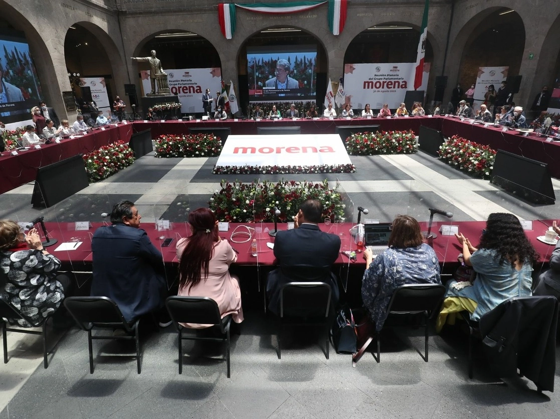 Reunión plenaria de Morena, el 29 de agosto de 2019. Foto Luis Castillo / Archivo