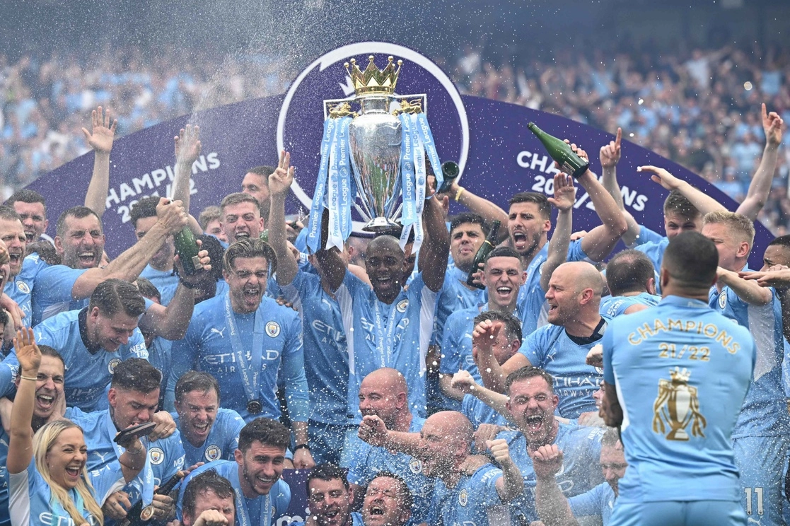 
Manchester City se proclamó campeón de la Liga Premier por segundo año consecutivo. Foto Afp