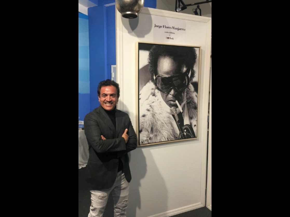 Jorge Flores Manjarrez prepara la muestra 'Rock en el Senado', que será inaugurada el 14 de noviembre. Foto cortesía del artista