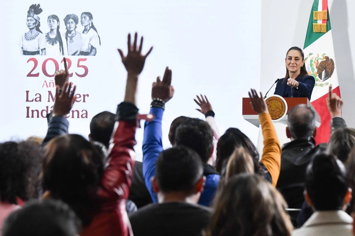 “No mentir, no robar, no traicionar al pueblo de México. Ese es nuestro origen, nuestro destino, nuestra manda, nuestros principios, nuestras causas”, dijo la mandataria, el 24 de septiembre de 2025. Foto 