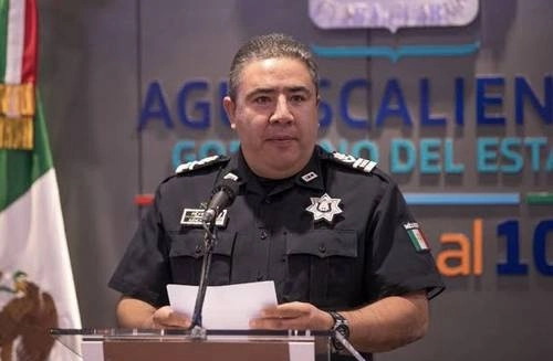 Porfirio Sánchez Mendoza tomó posesión como titular de la Secretaría de Seguridad Pública de Aguascalientes en junio de 2018. Foto Claudio Bañuelos/ archivo