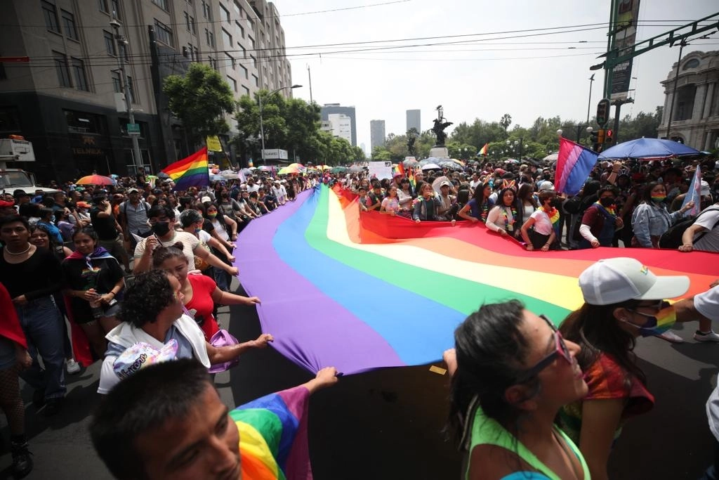 Asistentes a la XLIV Marcha del Orgullo LGBT+, el pasado 25 de junio. Foto José Antonio López