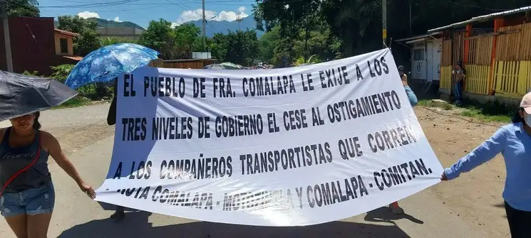 La movilización fue organizada por la agrupación llamada El Maíz, identificada como base social del Cártel Jalisco Nueva Generación. Foto: La Jornada