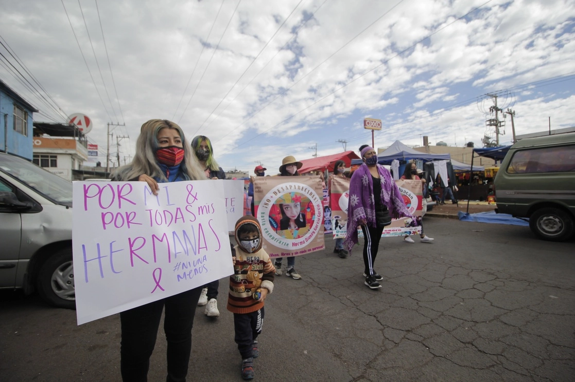 Familiares de Norma Dianey exigen  justicia a tres años de la desaparición de la joven de Chimalhuacan. Foto Diana Ramón