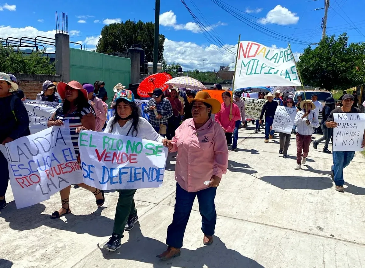 Pobladores reiteraron su rechazo al embalse, pues aseguran que desde hace 10 años gobiernos de los tres órdenes intentan imponerlo. Foto 