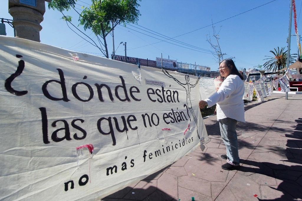 En Nezahualcóyotl se celebra una doble jornada de protestas con motivo del 25N. Foto Daniel Ramón