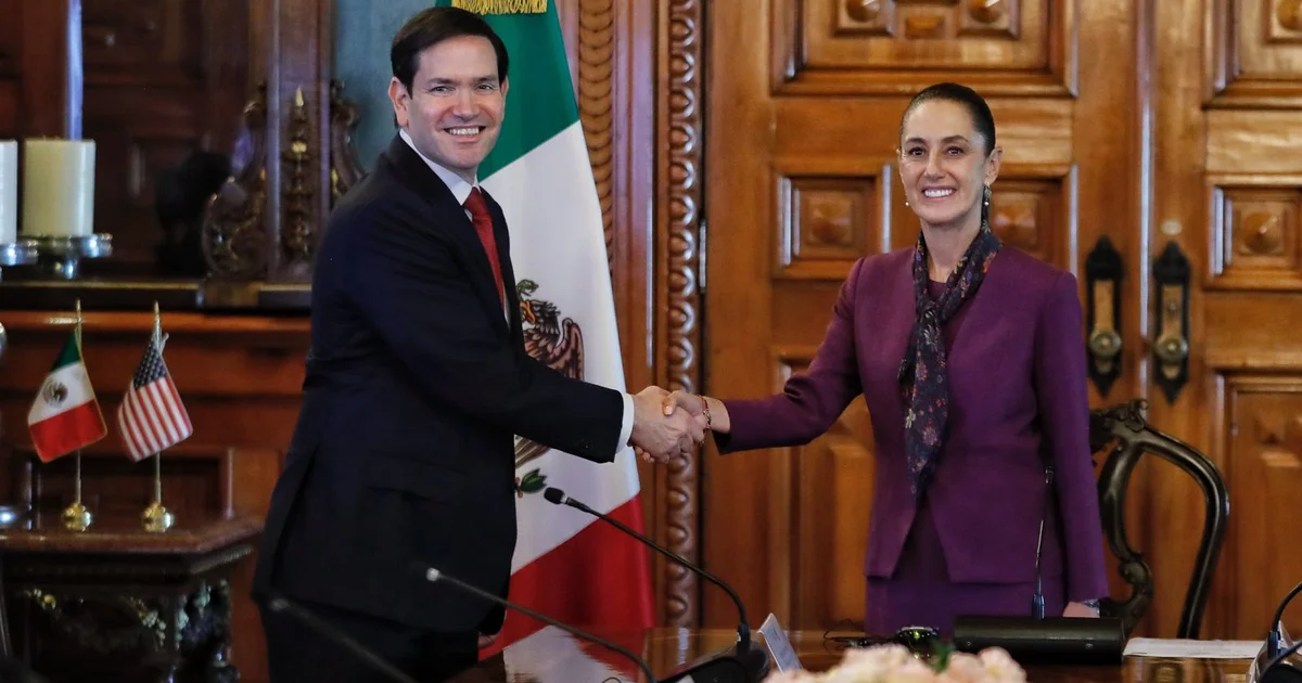 Inicia encuentro de Claudia Sheinbaum con Marco Rubio - La Jornada