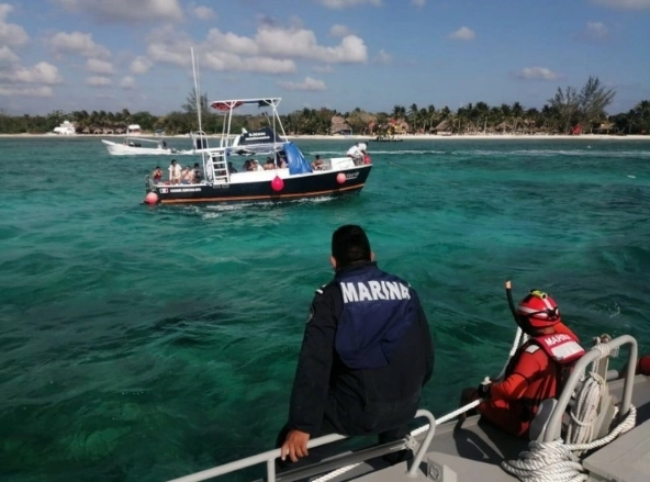 Personal de Semar durante una acción de auxilio. Imagen de la Marina / archivo