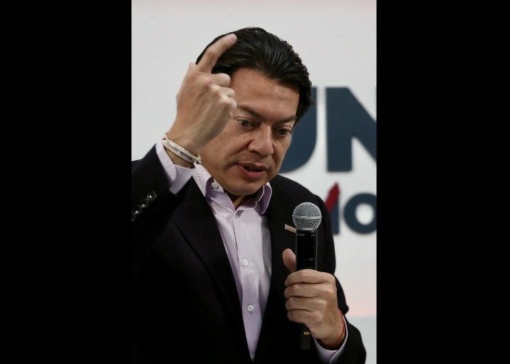 Mario Delgado, dirigente nacional de Morena, pidió a las ‘corcholatas’ no calentarse con el proceso electoral presidencial de 2024. Foto Roberto García Ortiz 