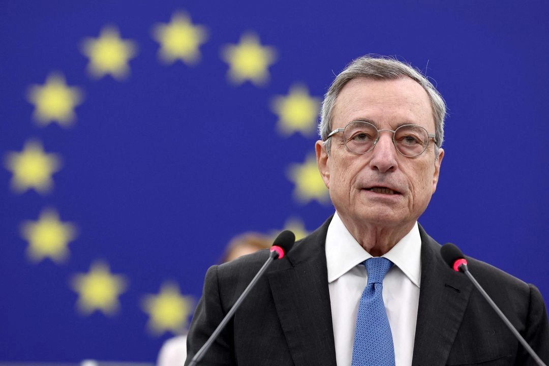 Draghi, de 77 años, ha sido "una figura clave en la defensa de la integración europea y la cooperación internacional", afirma el jurado del galardón español, recordando el papel que tuvo el italiano en la defensa del euro durante la crisis financiera en 2008. Imagen del 17 de septiembre de 2024. Foto 