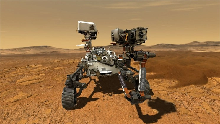 El rover Perseverance buscará signos de vida antigua y recolectará muestras de roca y tierra para un posible regreso a la Tierra. Foto Afp