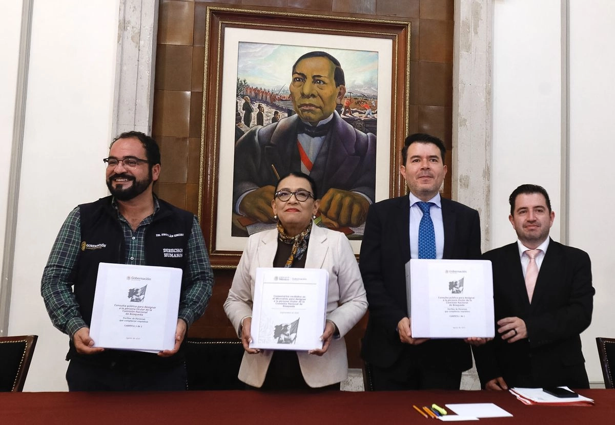  La secretaria de Gobernación, Rosa Icela Rodríguez, encabezó la ceremonia de designación de la persona titular de la Comisión Nacional de Búsqueda.