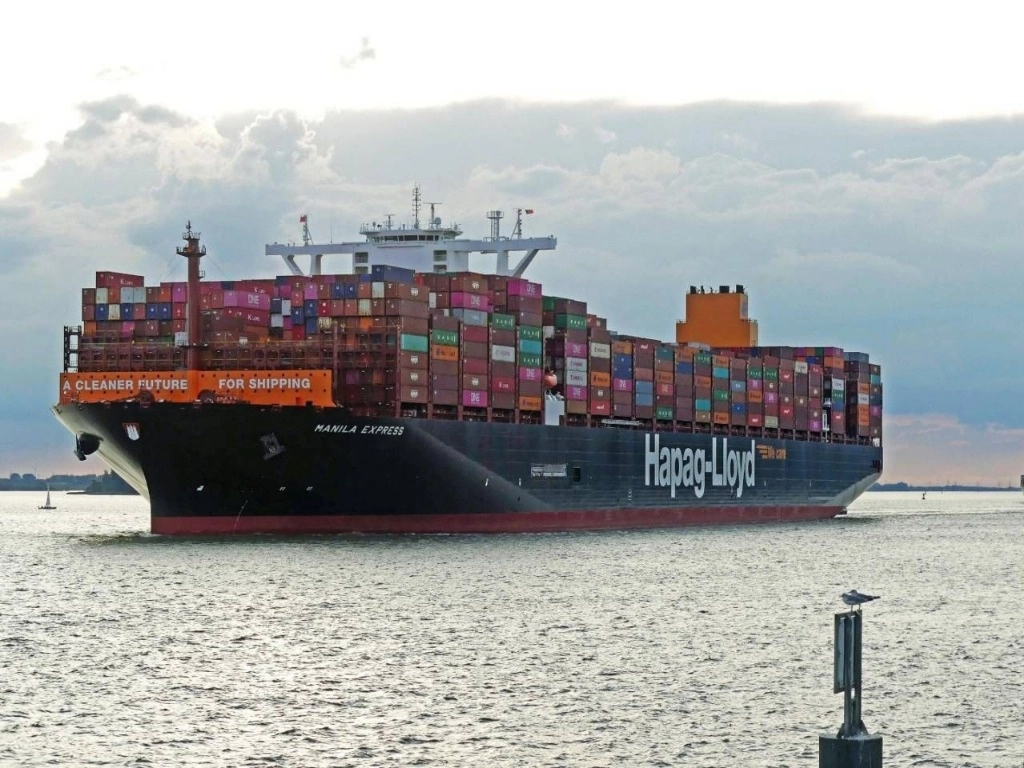 Un buque de la naviera alemana Hapag-Lloyd. Foto tomada de X.
