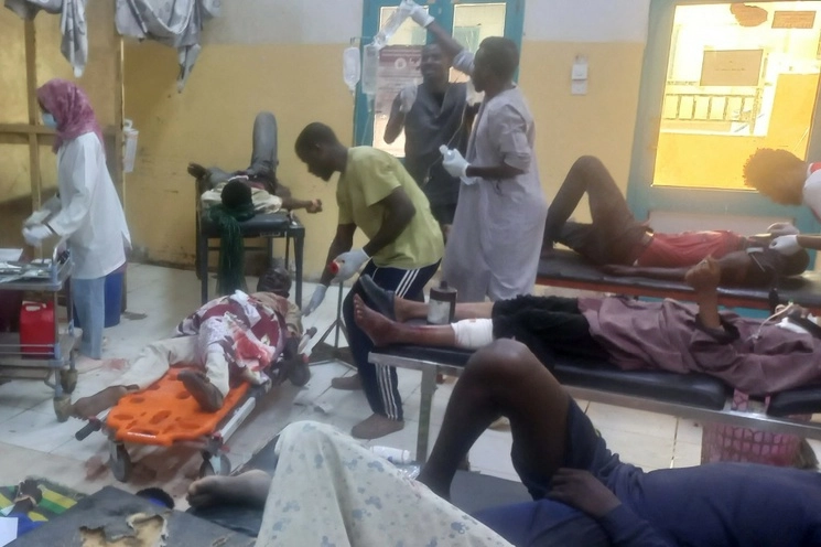 Atención médica en Sudán. Foto Afp