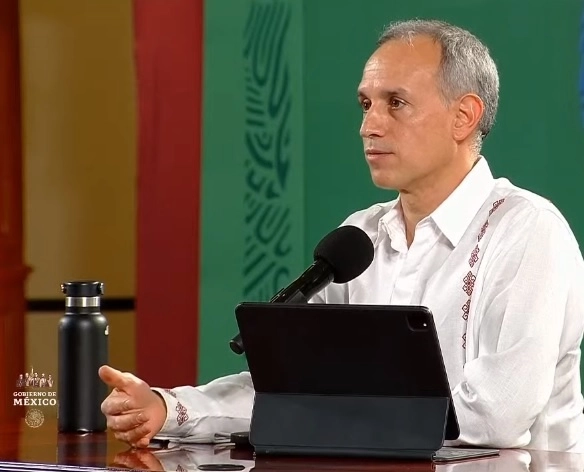 El subsecretario de Prevención y Promoción de la Salud, Hugo López-Gatell durante conferencia de prensa. Fotograma tomado del video emitido por el Gobierno de México