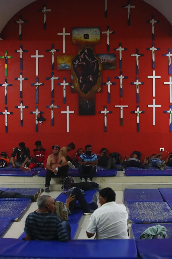 Casa del Migrante en Tenosique, Tabasco. Foto Víctor Camacho/ archivo