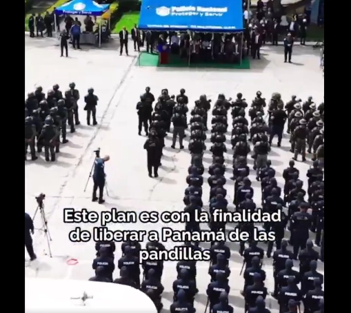 Para el Operativo Panamá 3.0 contra las pandillas se desplegaron más de mil agentes de seguridad. Foto Captura del video del Gobierno de Panamá 