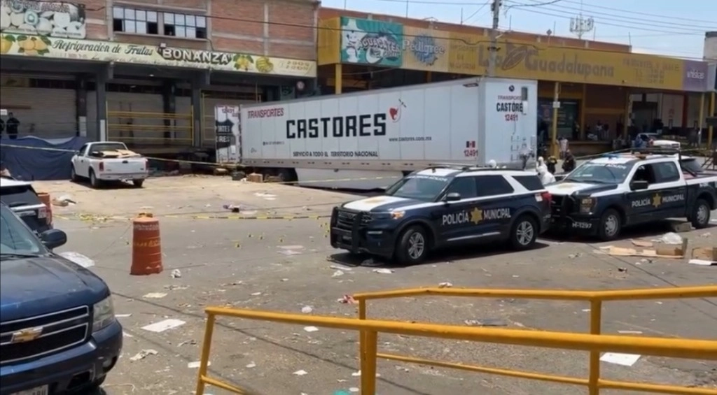 Aspectos de la Central de Abastos de Querétaro. Foto La Jornada
