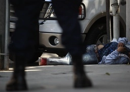 Escena de un crimen cometido en febrero de 2020. Foto Alfredo Domínguez