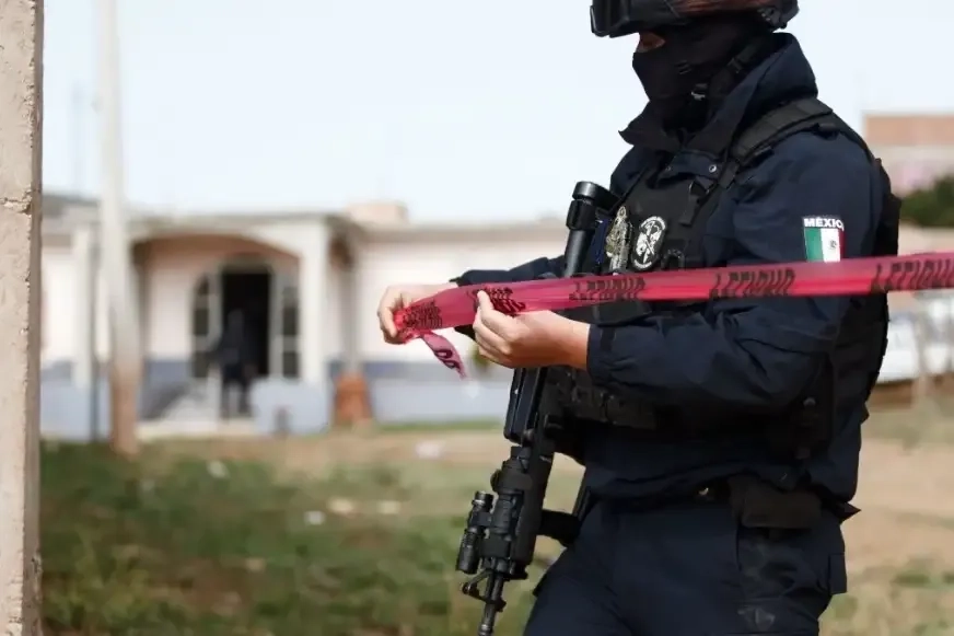 Imagen de archivo de policías acordonando una zona de delito. Foto