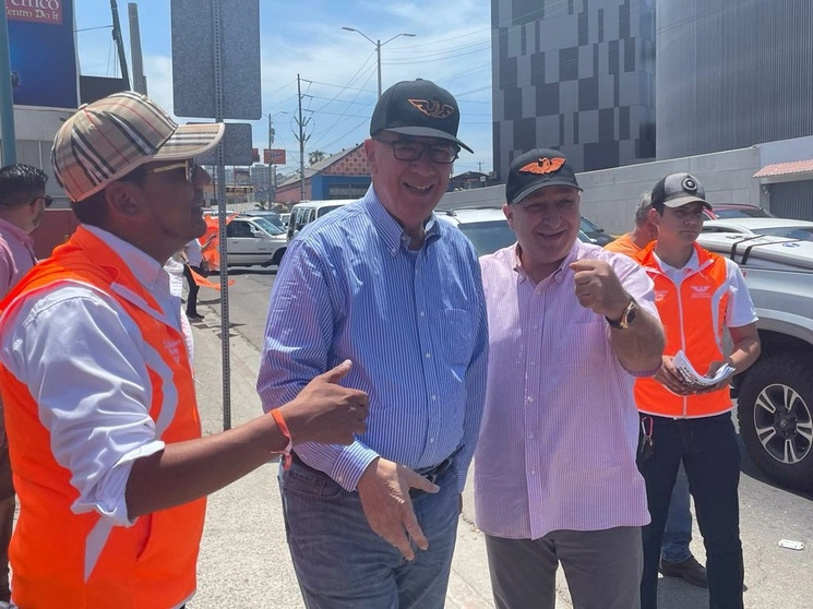 Dante Delgado, dirigente nacional de Movimiento Ciudadano estuvo en la ciudad de Tijuana, Baja California. Foto La Jornada BC
