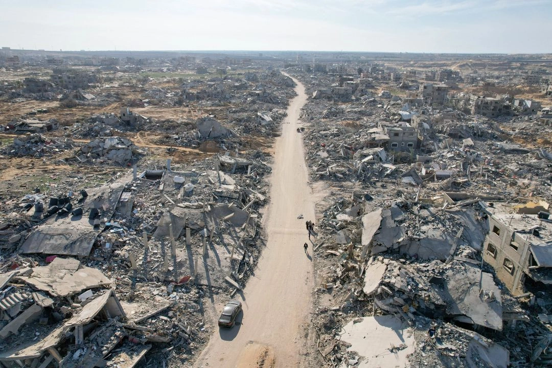 La franja de Gaza, el 29 de marzo de 2025.
