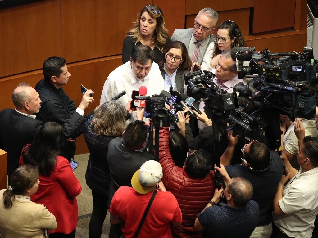 El presidente del Senado, Gerardo Fernández Noroña,se reunirá con los líderes de las bancadas de Morena para resolver diferencias. Foto María Luisa Severiano