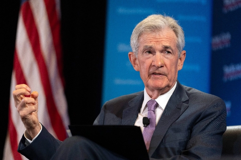 El presidente de la Reserva Federal, Jerome Powell, participa en una conversación con el Club Económico de Washington, DC, en Washington, el 15 de julio de 2024. Foto Ap