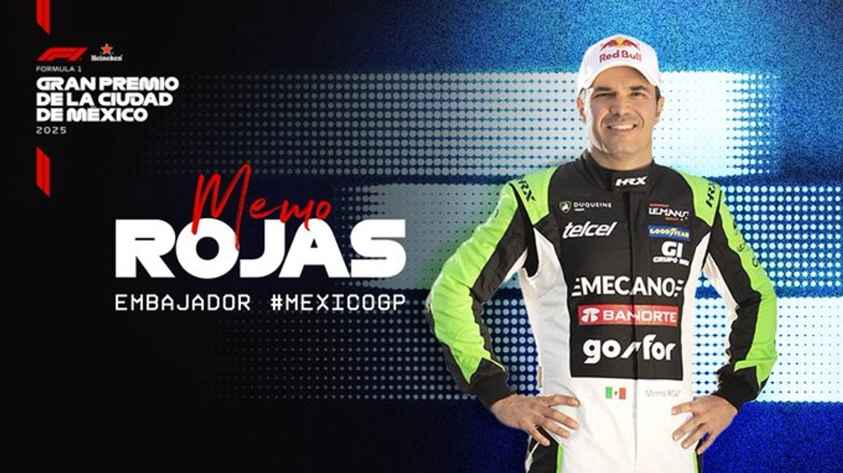 "Memo Rojas representa la excelencia, perseverancia y orgullo del automovilismo mexicano", resaltó el Gran Premio de México. Foto tomada de la cuenta de X 