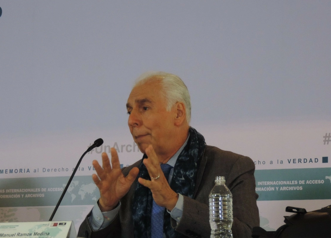 El historiador y doctor Manuel Ramos Medina, quien dirige el Centro de Estudios de Historia de México. Foto tomada del Twitter @AGNMex