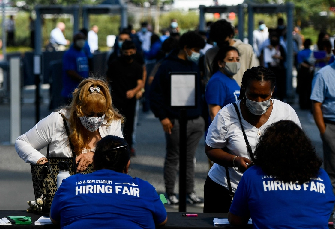 Feria de empleo en California. Foto Afp/ archivo