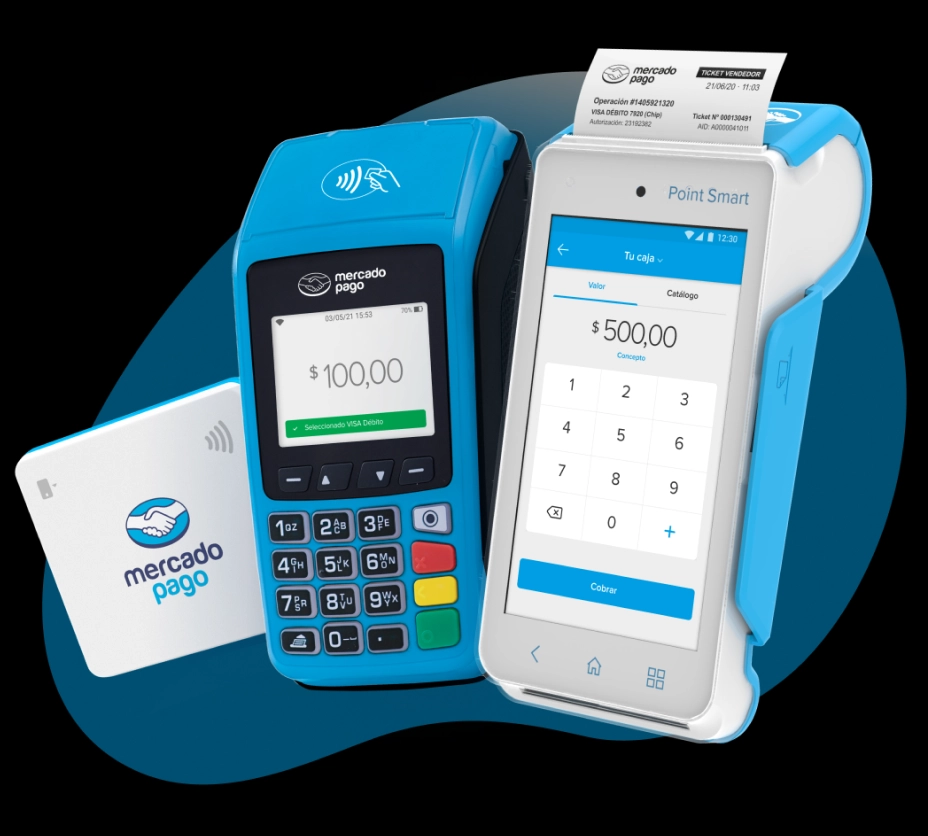 Terminales de Mercado Pago. Imagen tomada de la página web mercadopago.com.mx