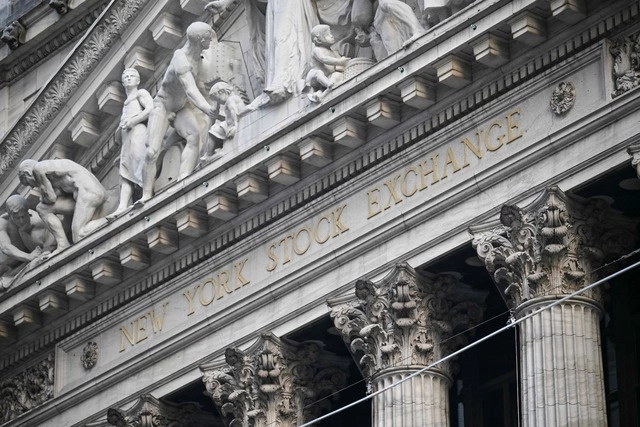 Edificio de la Bolsa de Valores de Nueva York. Foto Afp