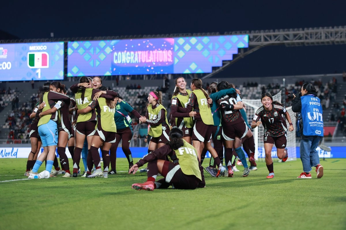  El equipo nacional estalló en alegría, luego de su victoria en Marruecos.