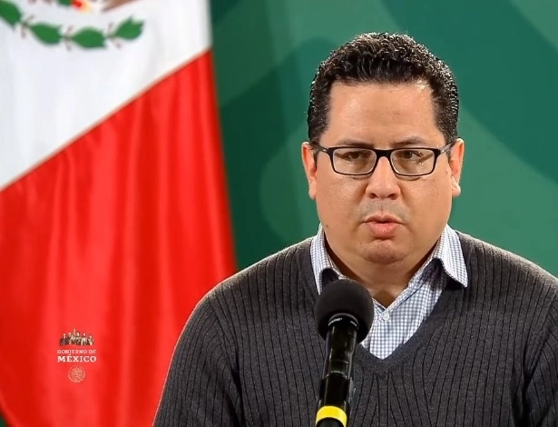 El director general de Epidemiología, José Luis Alomía durante conferencia de prensa. Fotograma tomado del video emitido por el Gobierno de México 
