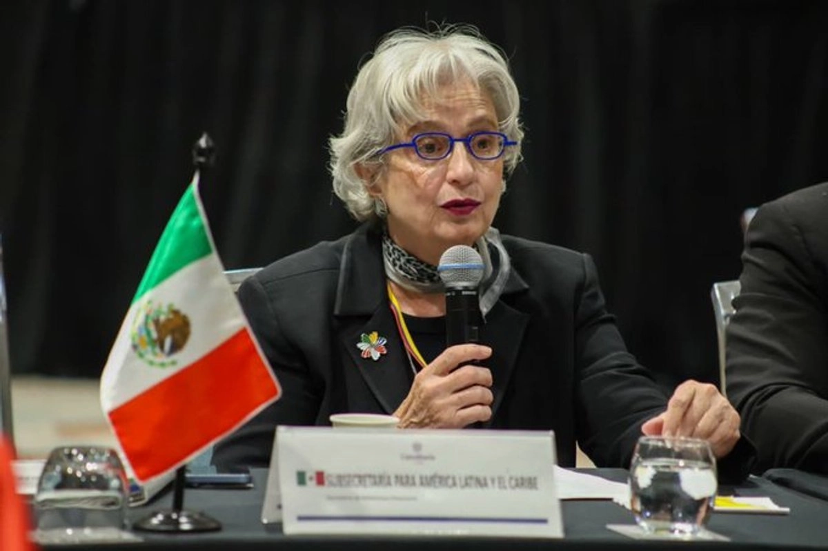 La subsecretaria para América Latina y el Caribe de SRE, Raquel Serur, durante la reunión del Grupo de Alto Nivel. Foto tomada de la cuenta de X 
