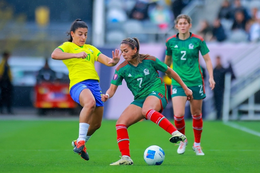 Brasil espera al ganador del duelo entre Canadá y Estados Unidos para conocer a su rival por el título. Foto tomada de X @Miseleccionfem.