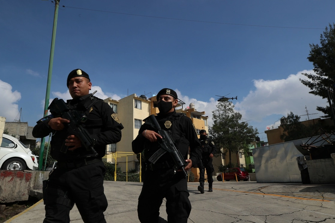 Elementos de la SSC-CDMX en imagen de archivo. Foto Alfredo Domínguez