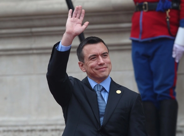 El presidente de Ecuador, Daniel Noboa en imagen de archivo. Foto Xinhua 