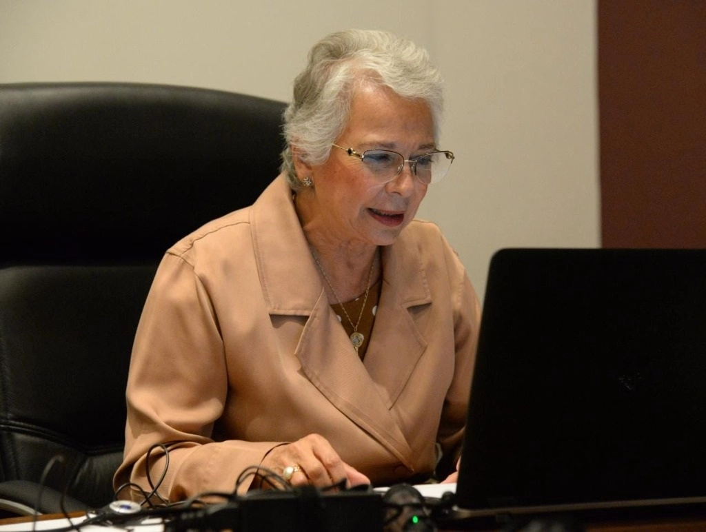 La secretaria de Gobernación, Olga Sánchez Cordero, participó en la segunda edición de la Jornada Interreligiosa por la Paz, que se desarrolló de manera virtual. Foto tomada del Twitter @M_OlgaSCordero 