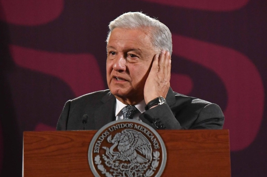 El presidente Andrés Manuel López Obrador durante su conferencia matutina en Palacio Nacional, el 31 de julio de 2024. Foto Mario Jasso / Cuartoscuro / La Jornada