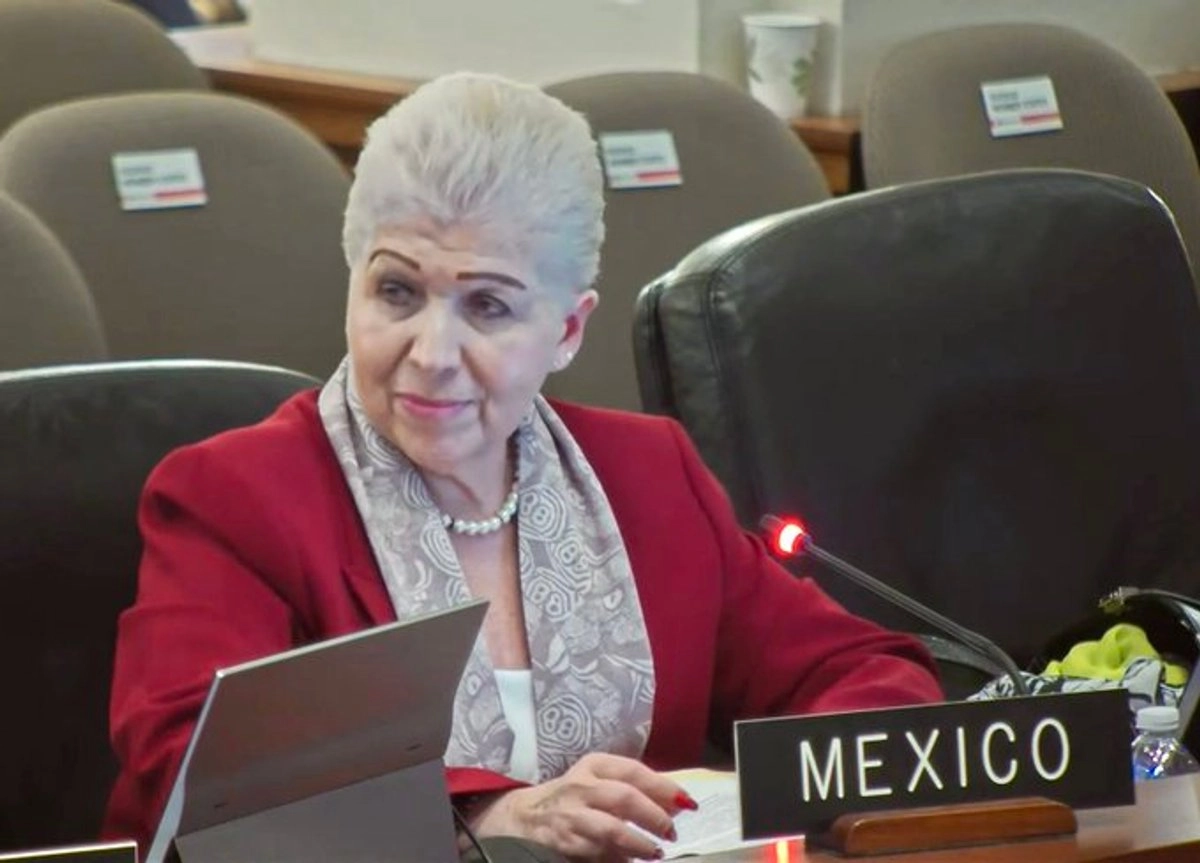 La embajadora Luz Elena Baños, representante de México ante la Organización de Estados Americanos. 