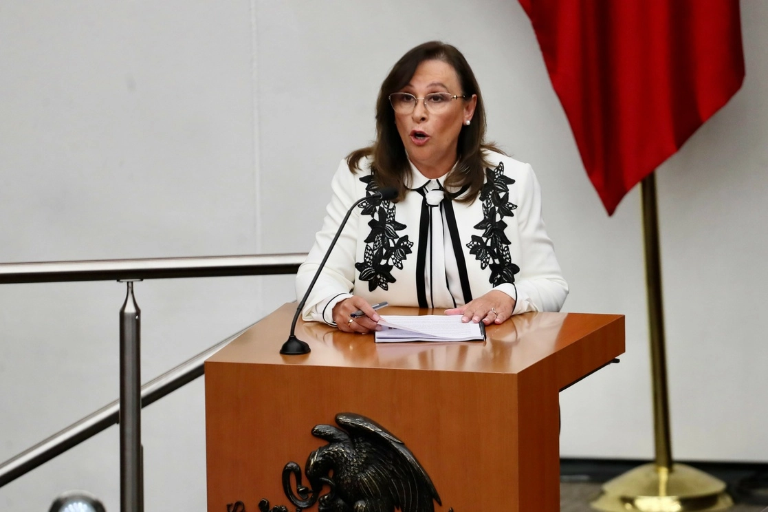 La secretaria de Energía, Rocío Nahle, en imagen de diciembre de 2022. Foto Roberto García Ortiz